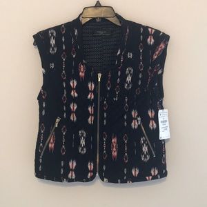 Zara quilted print vest